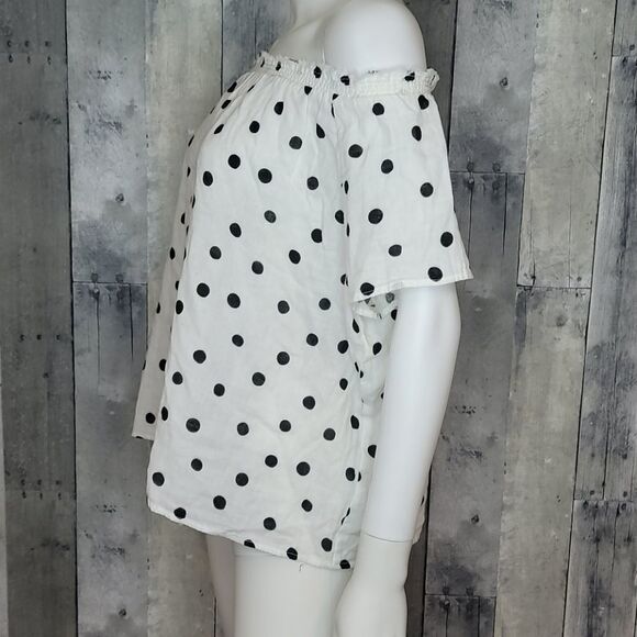 NWOT Generation Love Julia Cotton polka dot top - Picture 7 of 11